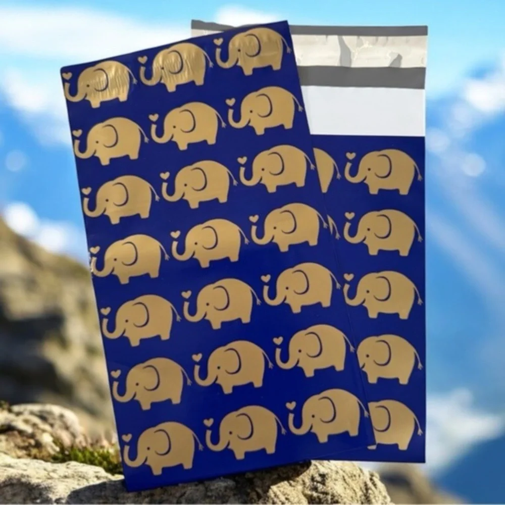 (10) 6x9 Elephant Poly Mailers